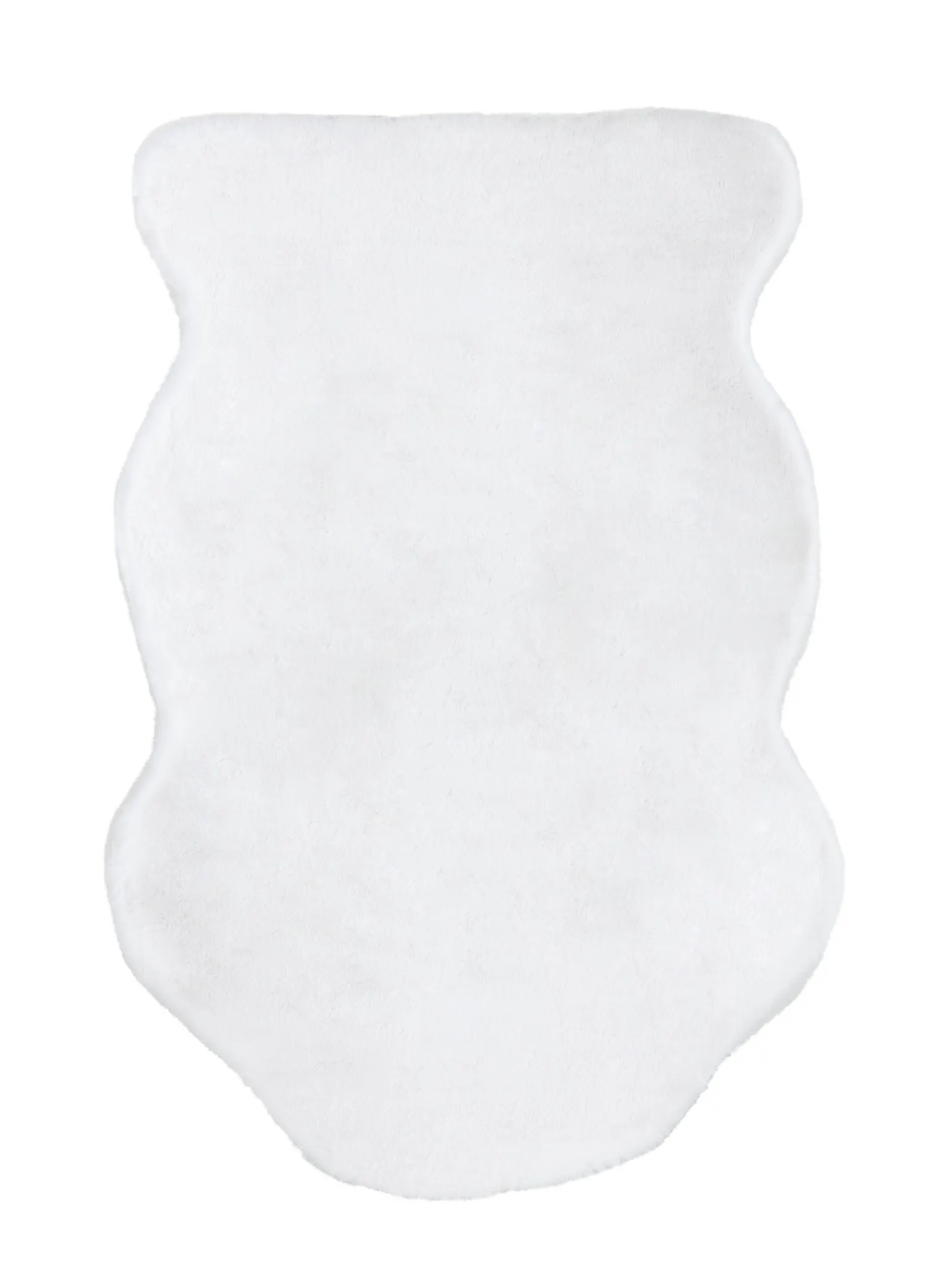 Kaycee White Shaped 4x6 Area Rug