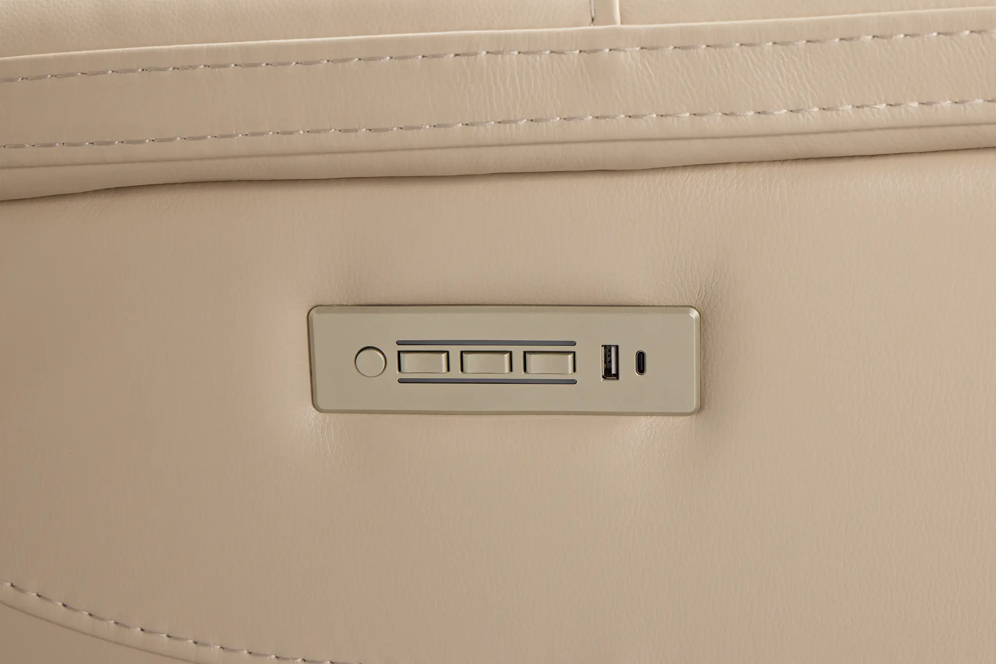 Fallon Beige Lthr/vinyl Power Recliner Fallon Beige Lthr/vinyl Power Recliner