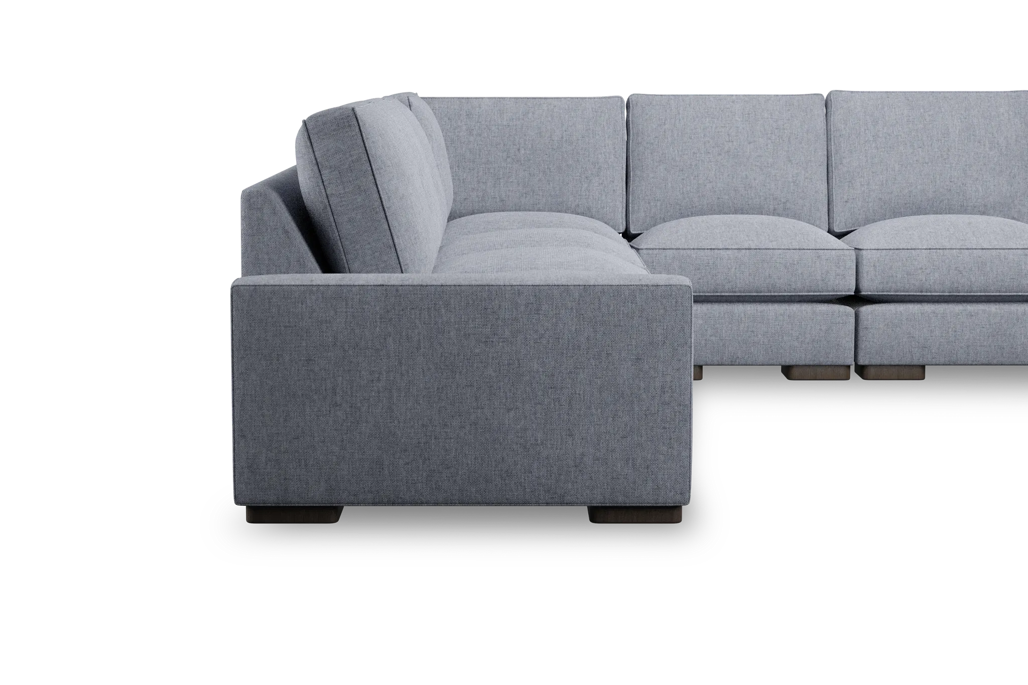Edgewater Elevation Gray Large Two-arm Sectional
