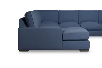 Edgewater Revenue Dark Blue Large Left Chaise Sectional