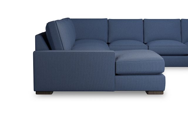 Edgewater Revenue Dark Blue Large Left Chaise Sectional