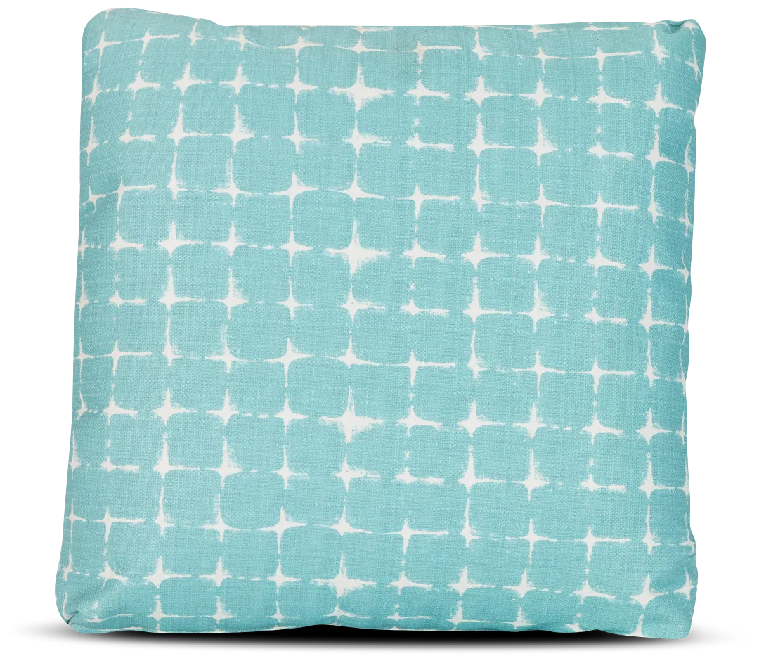 Neptune Teal 18" Indoor/outdoor Square Accent Pillow