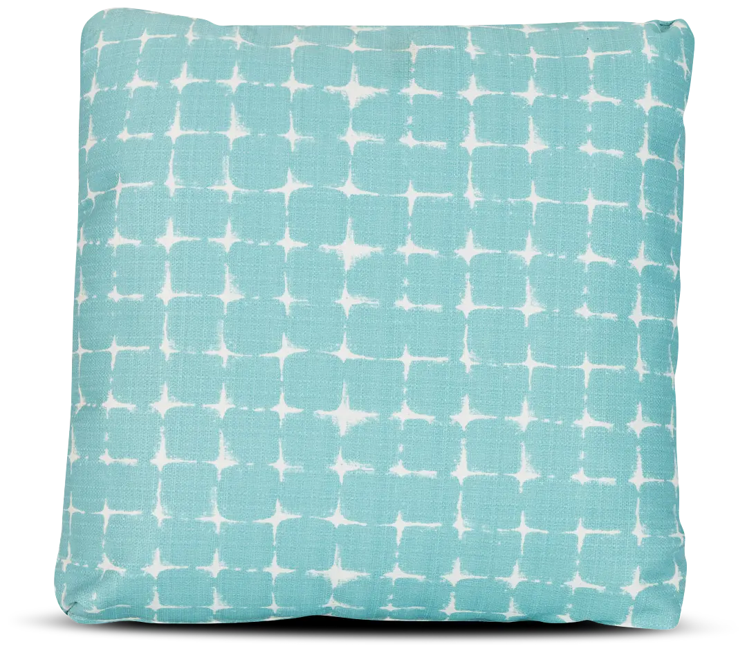 Neptune Teal 18" Indoor/outdoor Square Accent Pillow Neptune Teal 18" Indoor/outdoor Square Accent Pillow