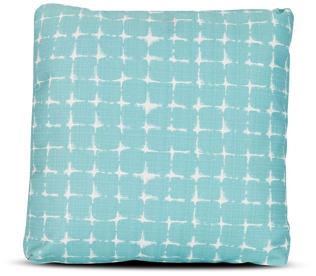 Neptune Teal 18" Indoor/outdoor Square Accent Pillow