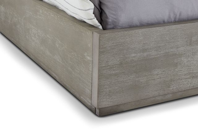 Madden Light Tone Wood Platform Storage Bed