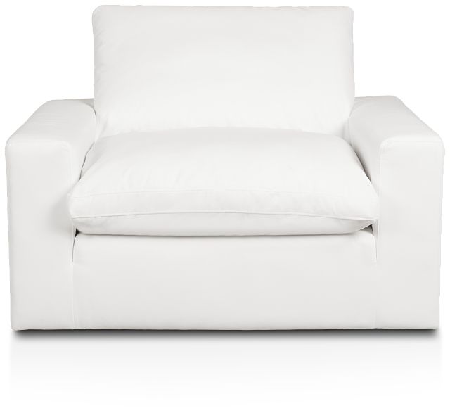 Nixon White Fabric Chair