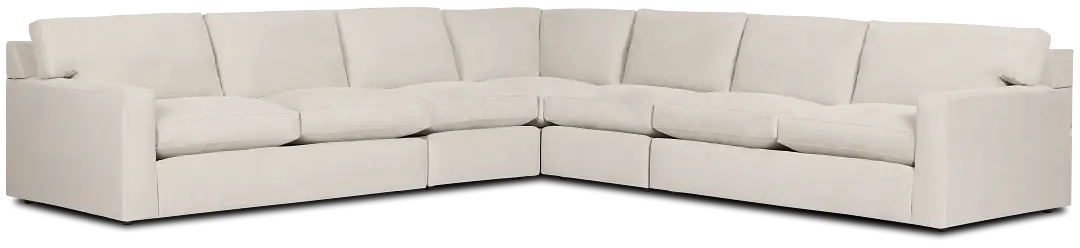 Hudson Gray Fabric Large Two-arm Sectional Hudson Gray Fabric Large Two-arm Sectional