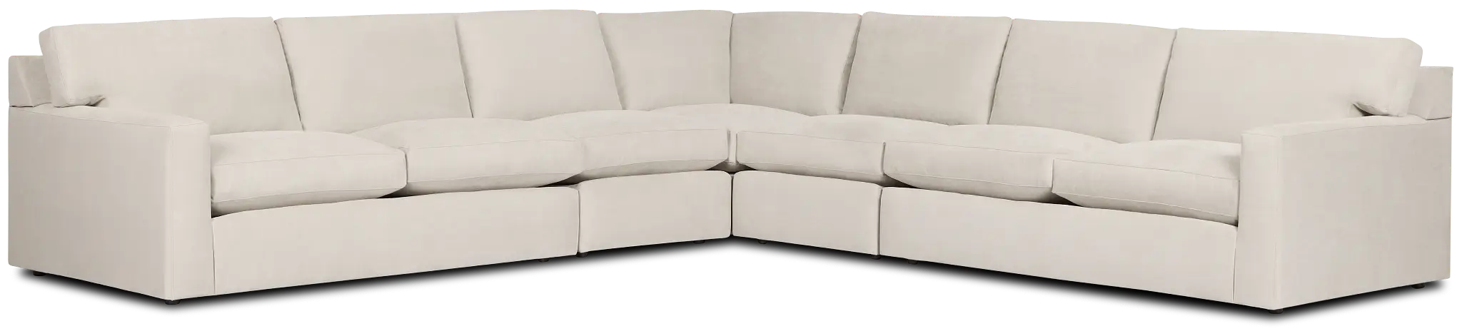 Hudson Gray Fabric Large Two-arm Sectional Hudson Gray Fabric Large Two-arm Sectional