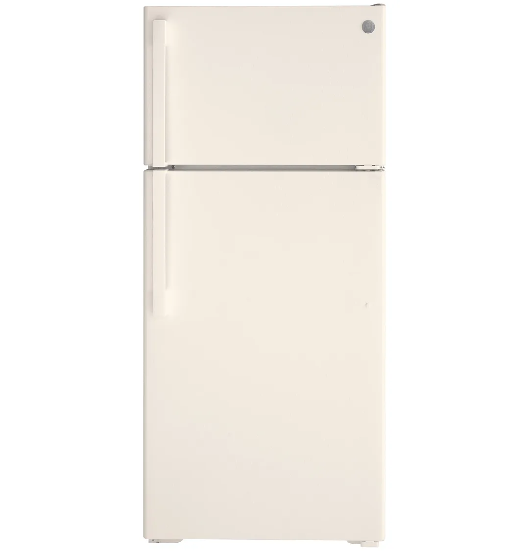 Ge 17 Series Ivory Top Freezer Refrigerator