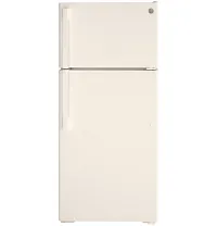 Ge 17 Series Ivory Top Freezer Refrigerator