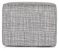 Hugo Gray Accent Pouf