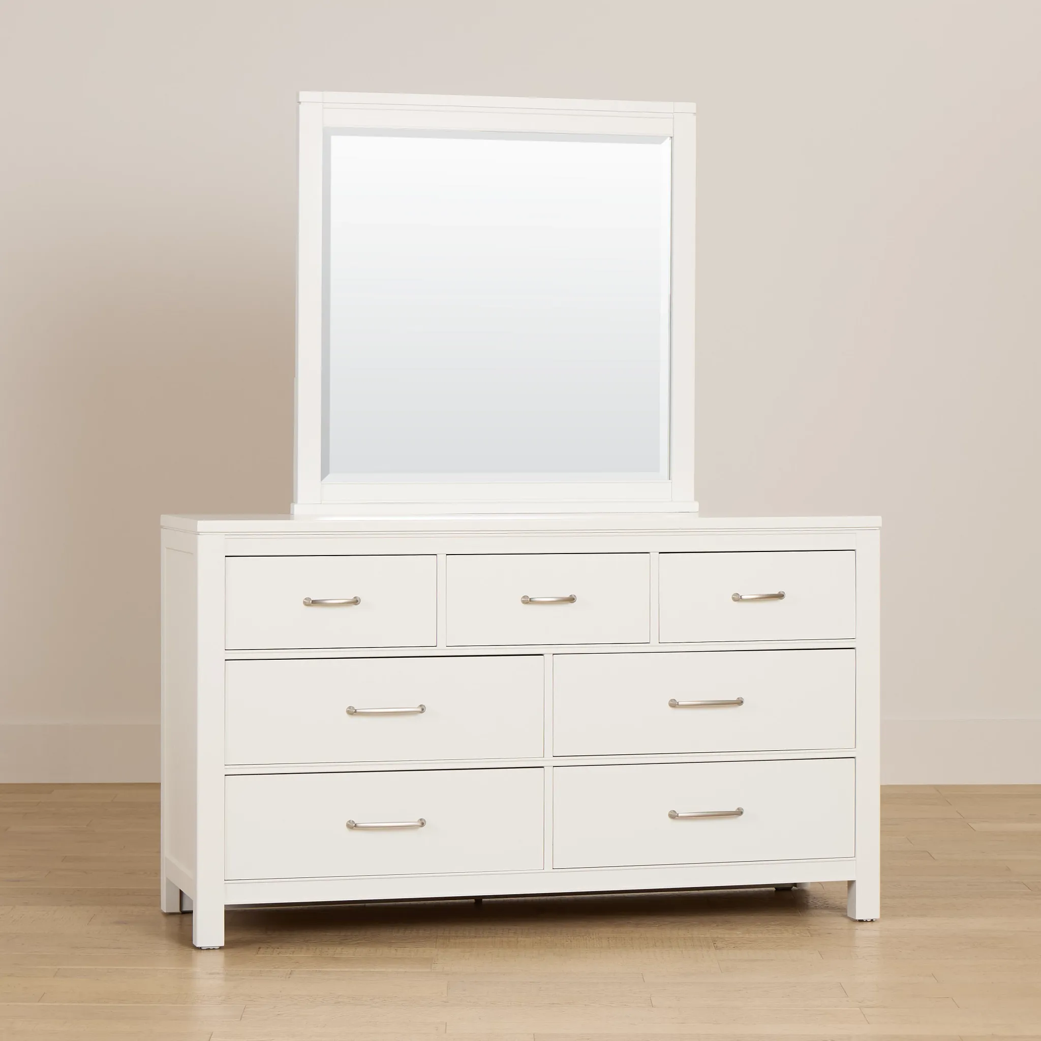 Carolina White Dresser & Mirror
