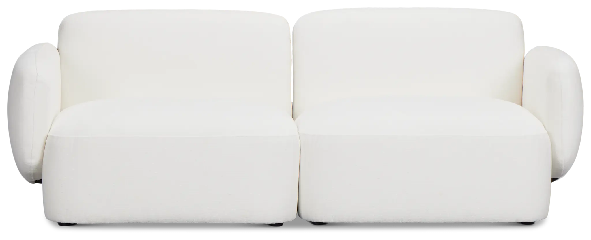 Halsey White Fabric 2-piece Modular Sofa Halsey White Fabric 2-piece Modular Sofa
