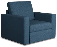 Citymod Blue Fabric Swivel Chair
