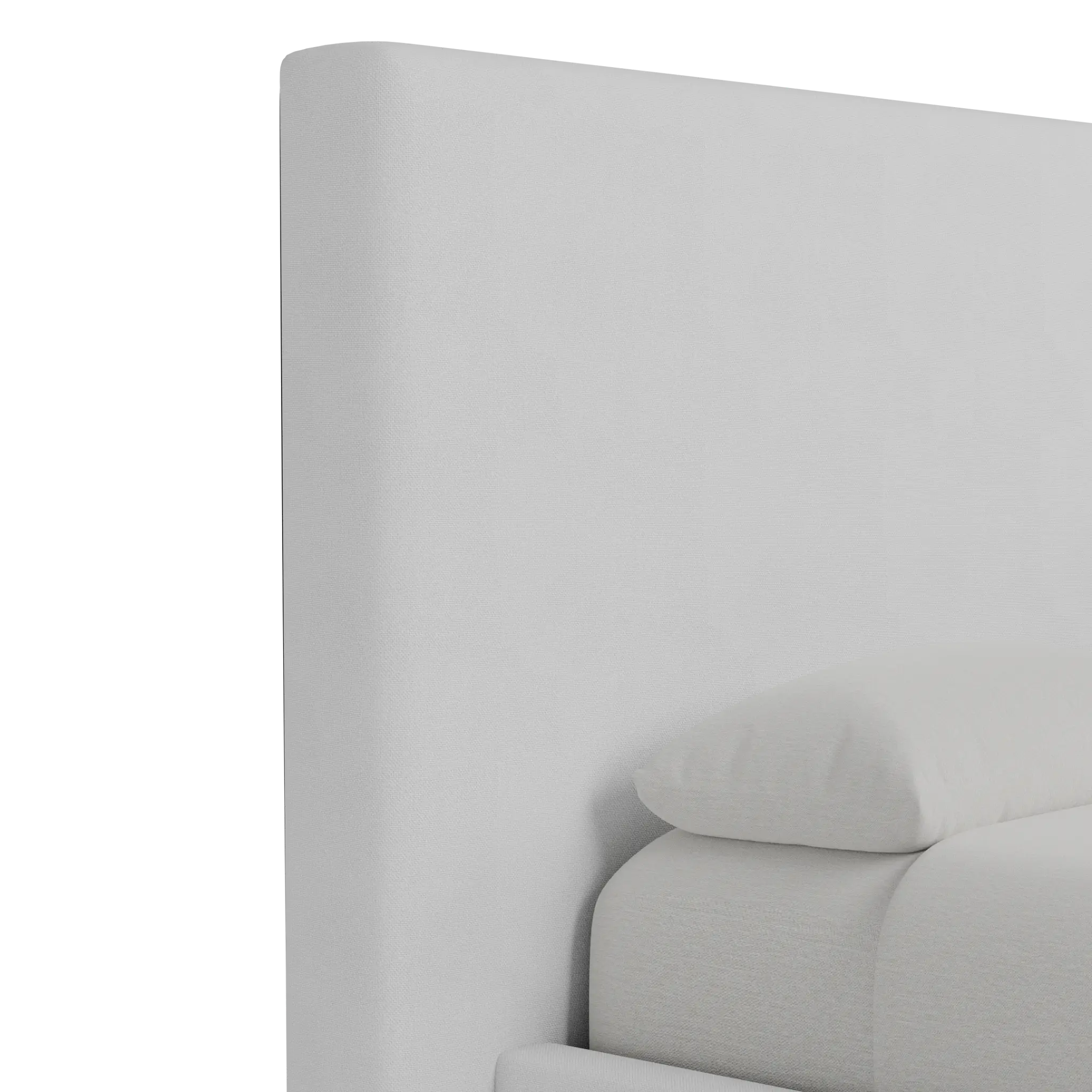 Grayton Suave White 54" Upholstered Platform Bed Grayton Suave White 54" Upholstered Platform Bed