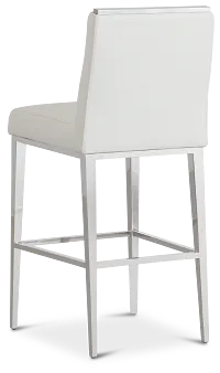 Alameda White 30" Upholstered Barstool