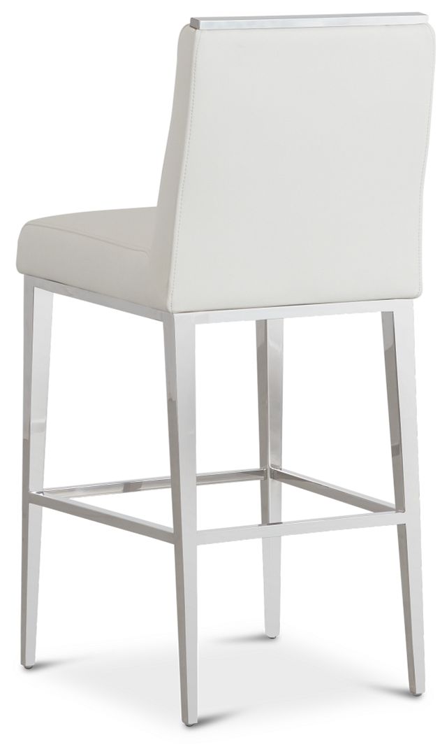 Alameda White 30" Upholstered Barstool