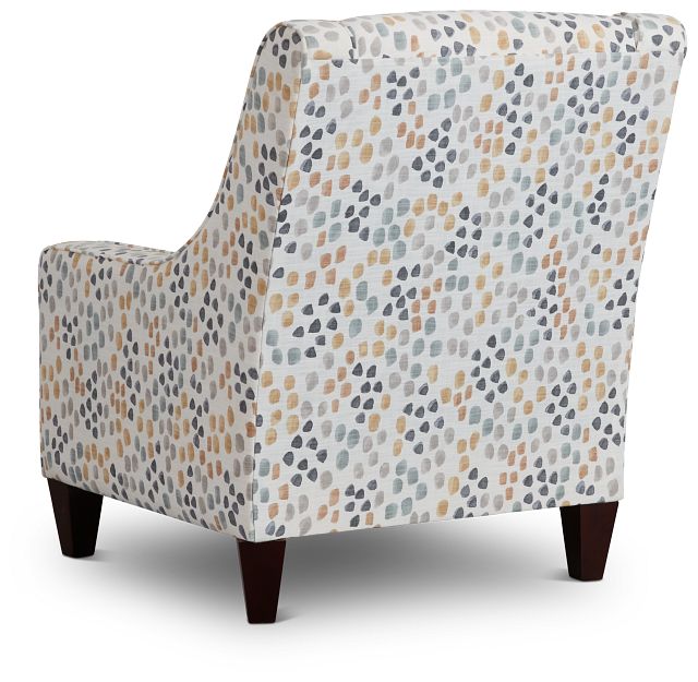 yellow pattern accent chair