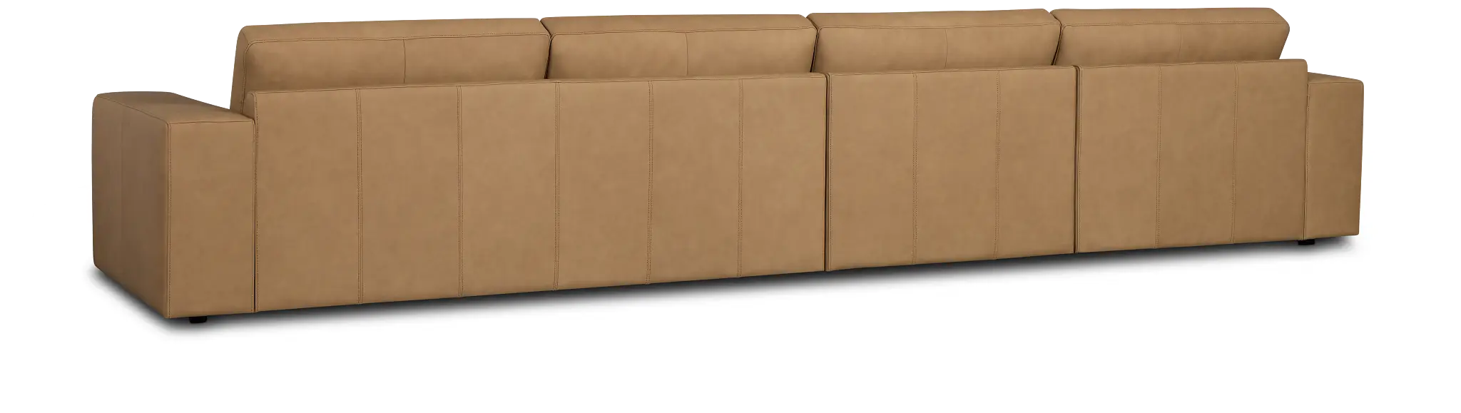Kellan Light Brown Leather Small Left Chaise Sectional Kellan Light Brown Leather Small Left Chaise Sectional