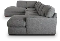 Veronica Dark Gray Down Large Left Bumper Sectional