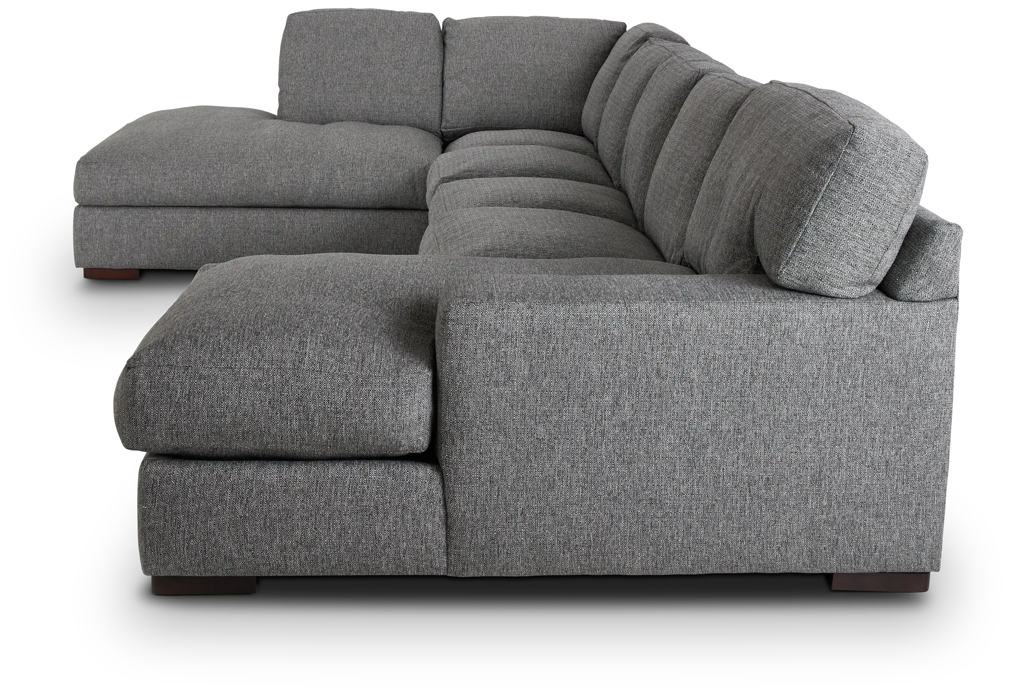 Veronica Dark Gray Down Large Left Bumper Sectional Veronica Dark Gray Down Large Left Bumper Sectional