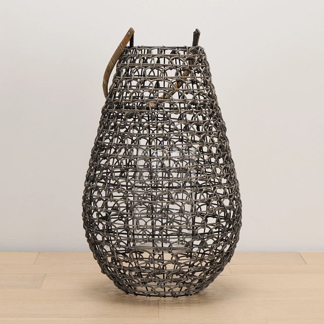 Brady Gray Large Lantern