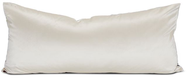 Langston Gray Velvet Lumbar Accent Pillow