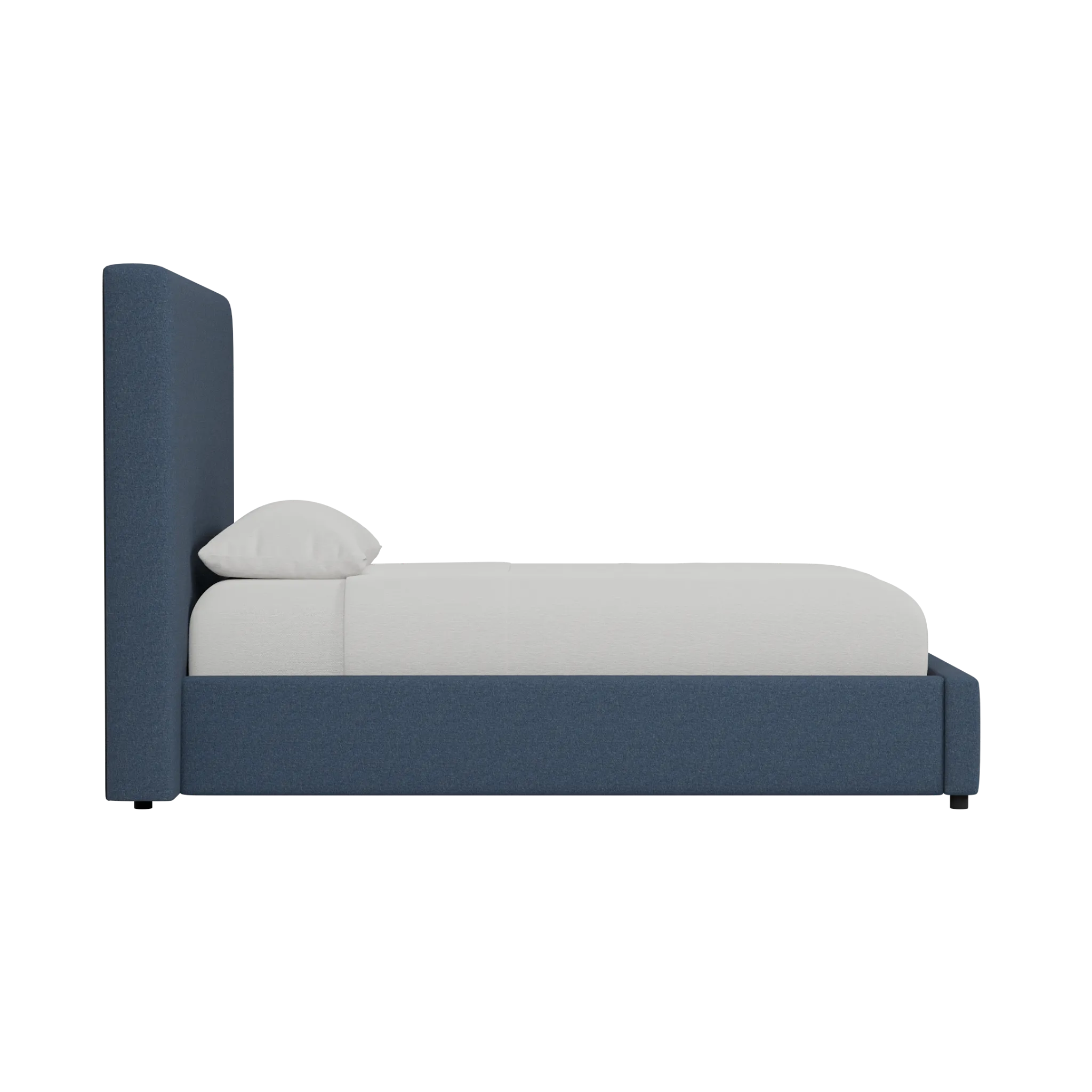 Grayton Maguire Blue 54" Upholstered Platform Bed