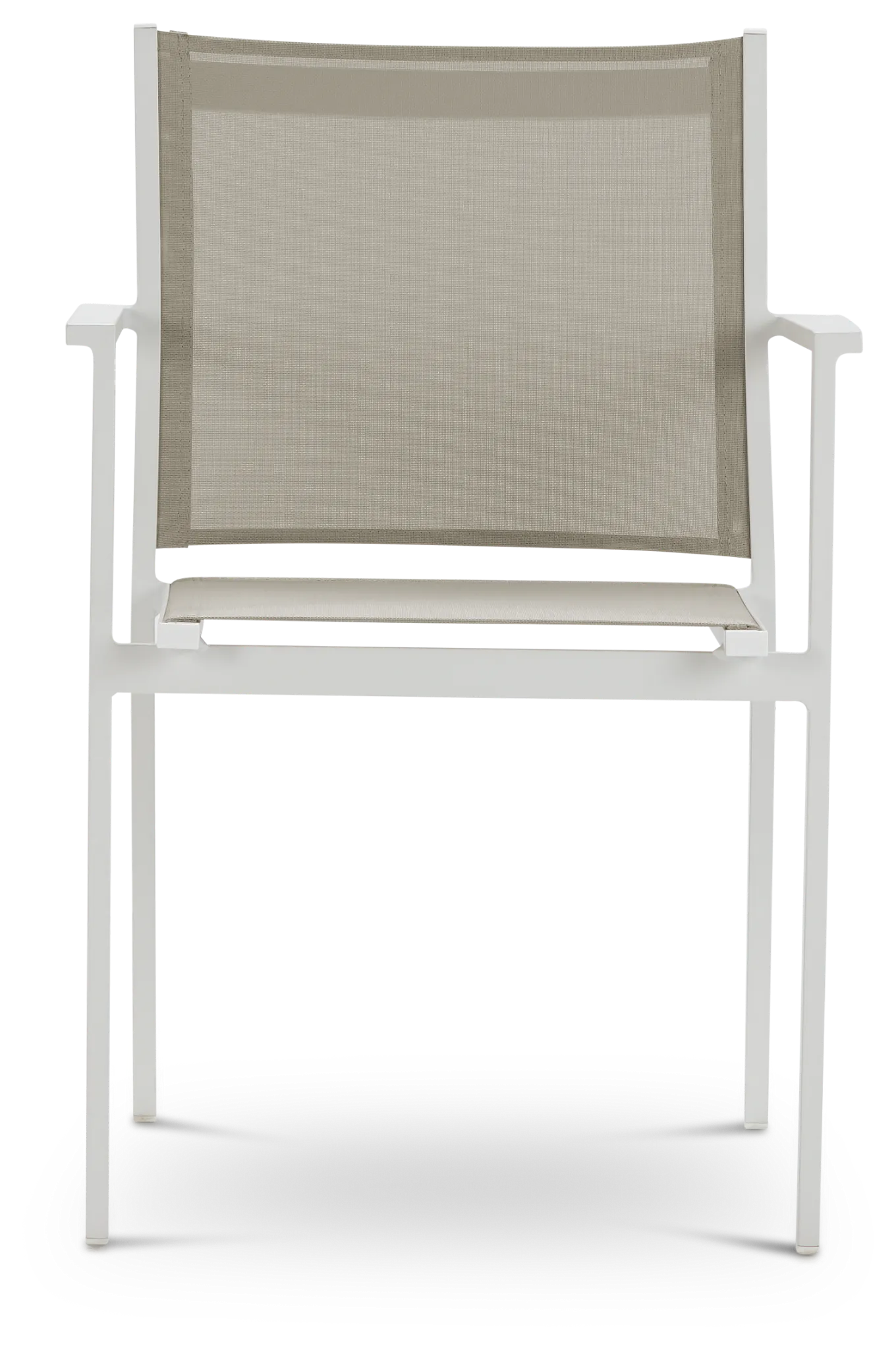 Aventura Champagne Aluminum Sling Arm Chair