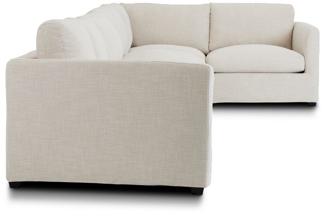 Willow Light Beige Fabric Large Two-arm Sectional