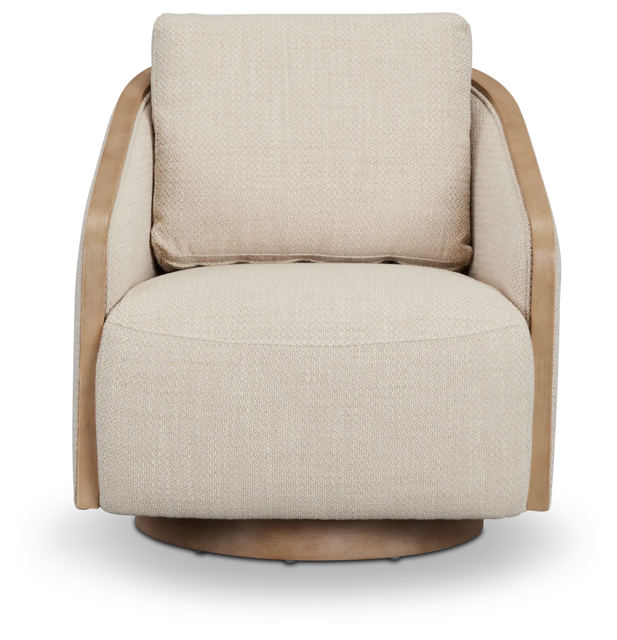 Campbell Beige Fabric Swivel Accent Chair Campbell Beige Fabric Swivel Accent Chair