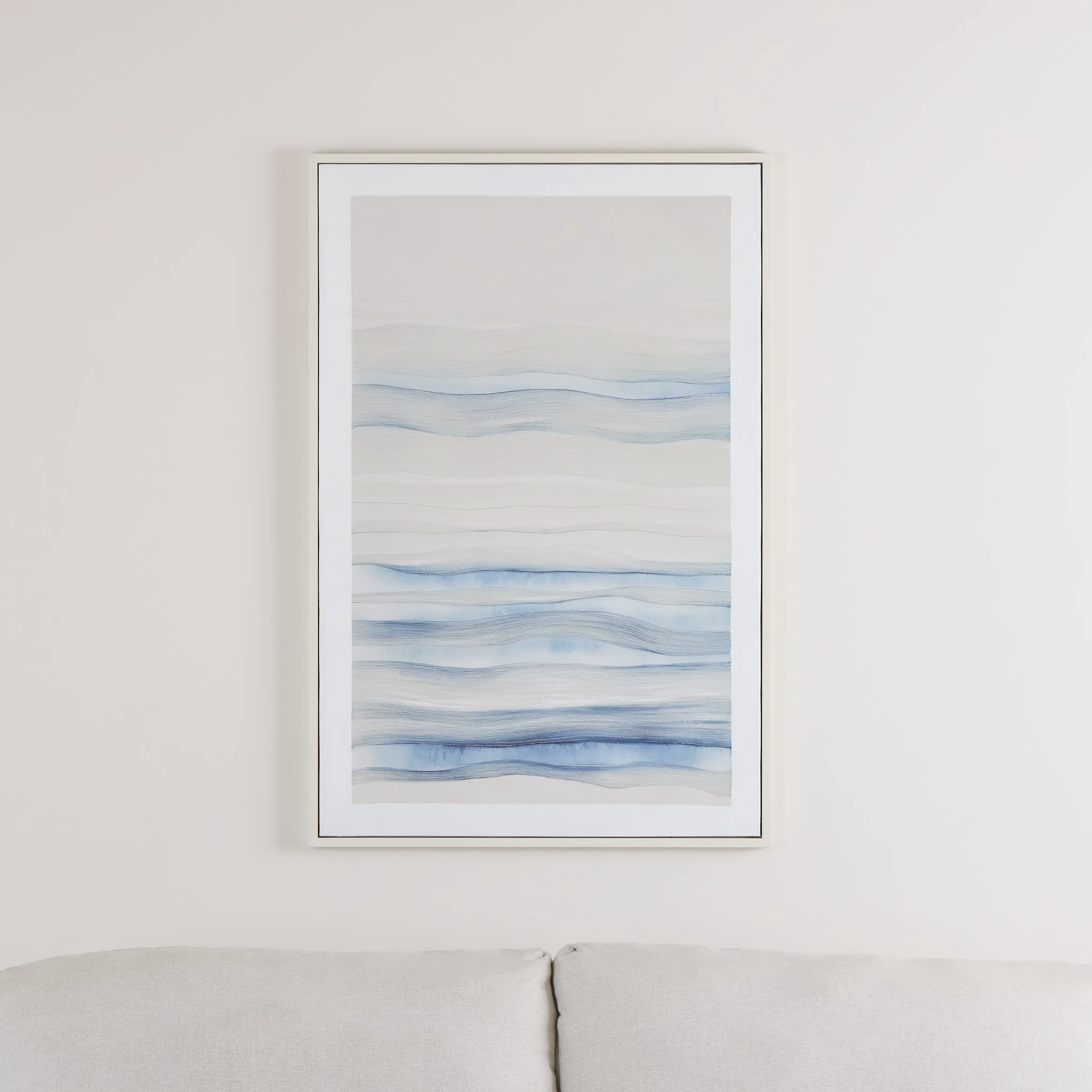 Yonder Blue Framed Canvas Wall Art