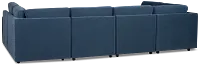 Addie Blue Fabric 8-piece Pit Storage Sectional