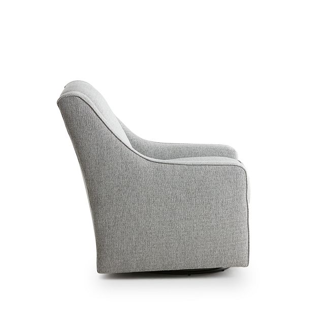 Austin Gray Fabric Swivel Rocker Glider