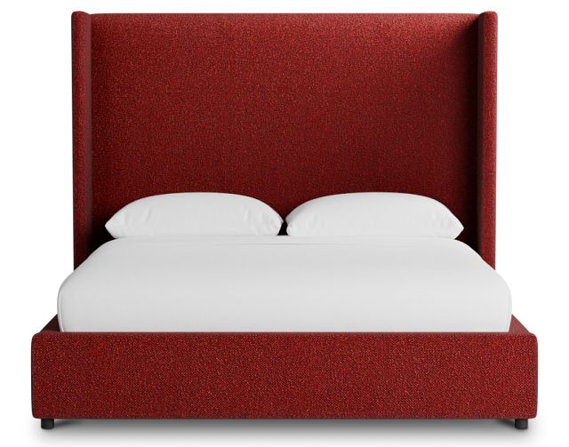 Captiva Elite Red 60" Upholstered Shelter Bed