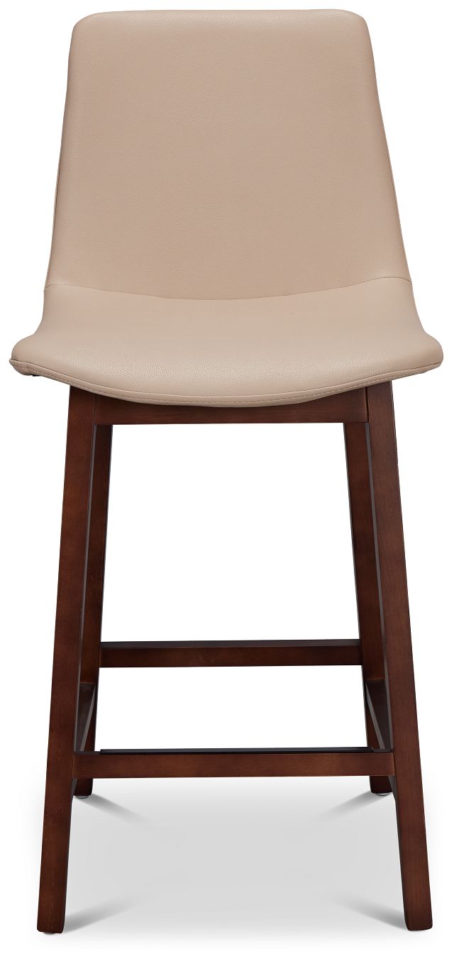 Hamilton Taupemicro 24" Upholstered Barstool