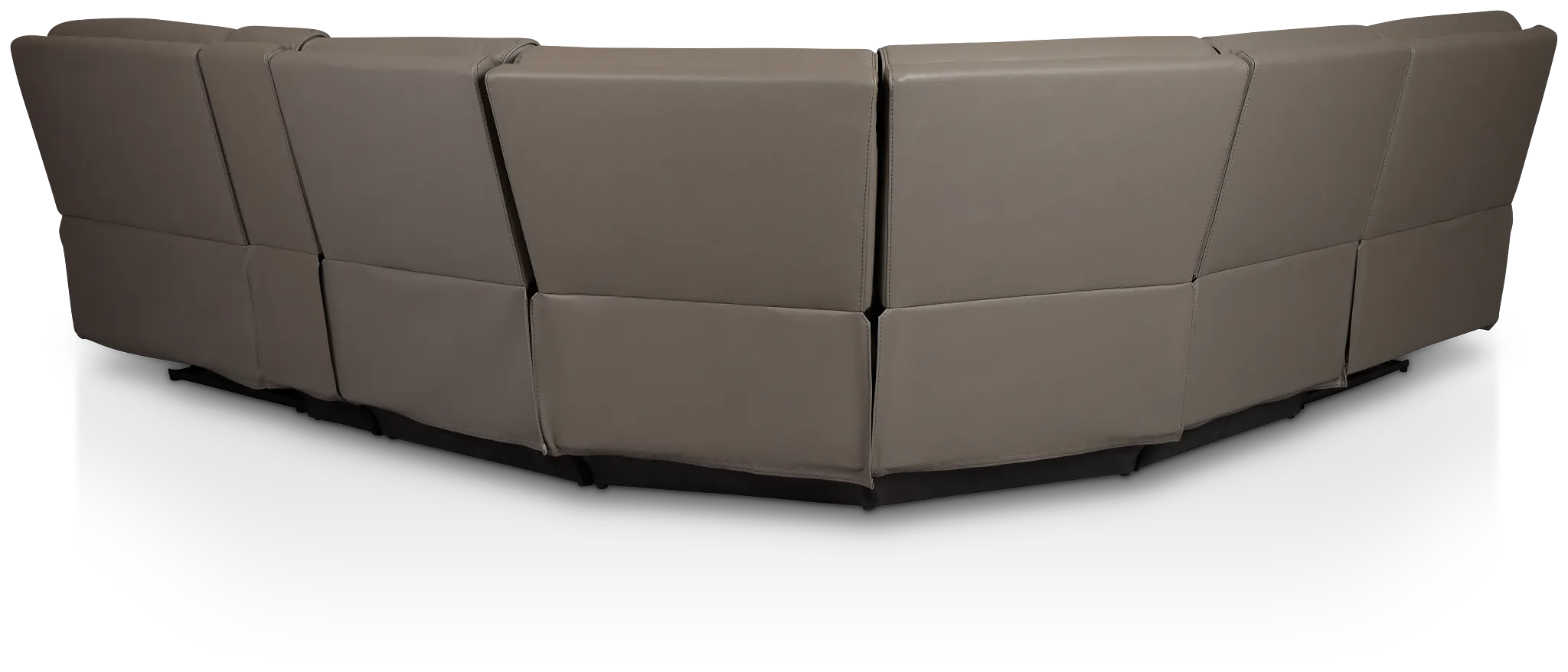 Rhett Gray Micro Small Two-arm Manually Reclining Sectional