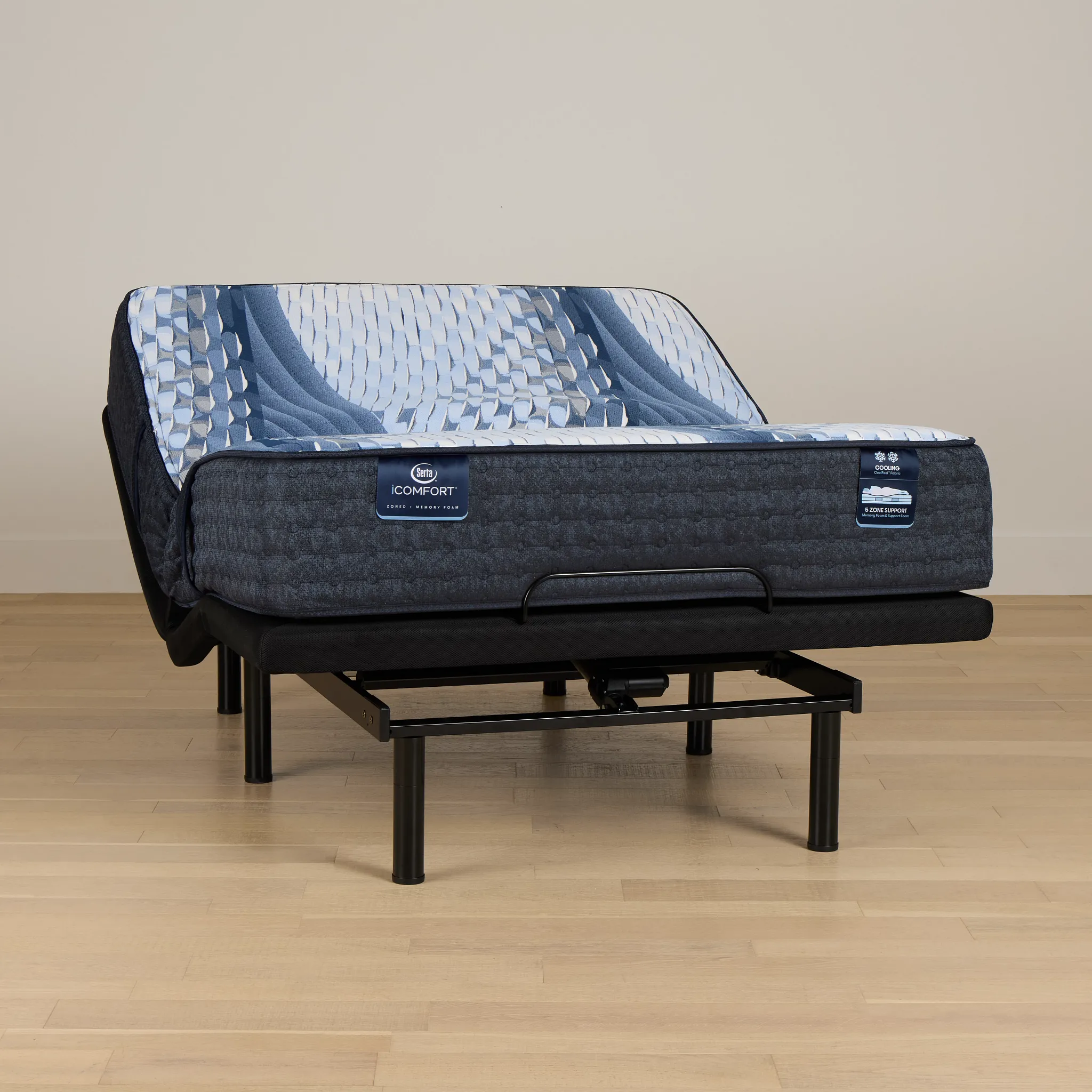 Serta Icomfort Iona Medium Elite Adjustable Mattress Set