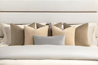 Lauran Light Gray Lumbar Accent Pillow