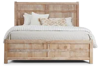 Salt Lake Light Tone Panel Bed