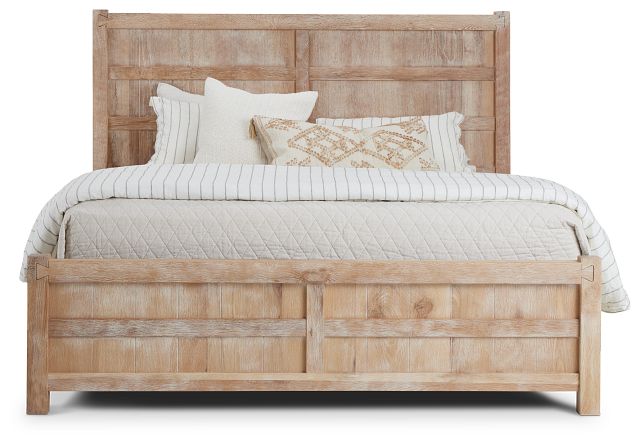 Salt Lake Light Tone Panel Bed