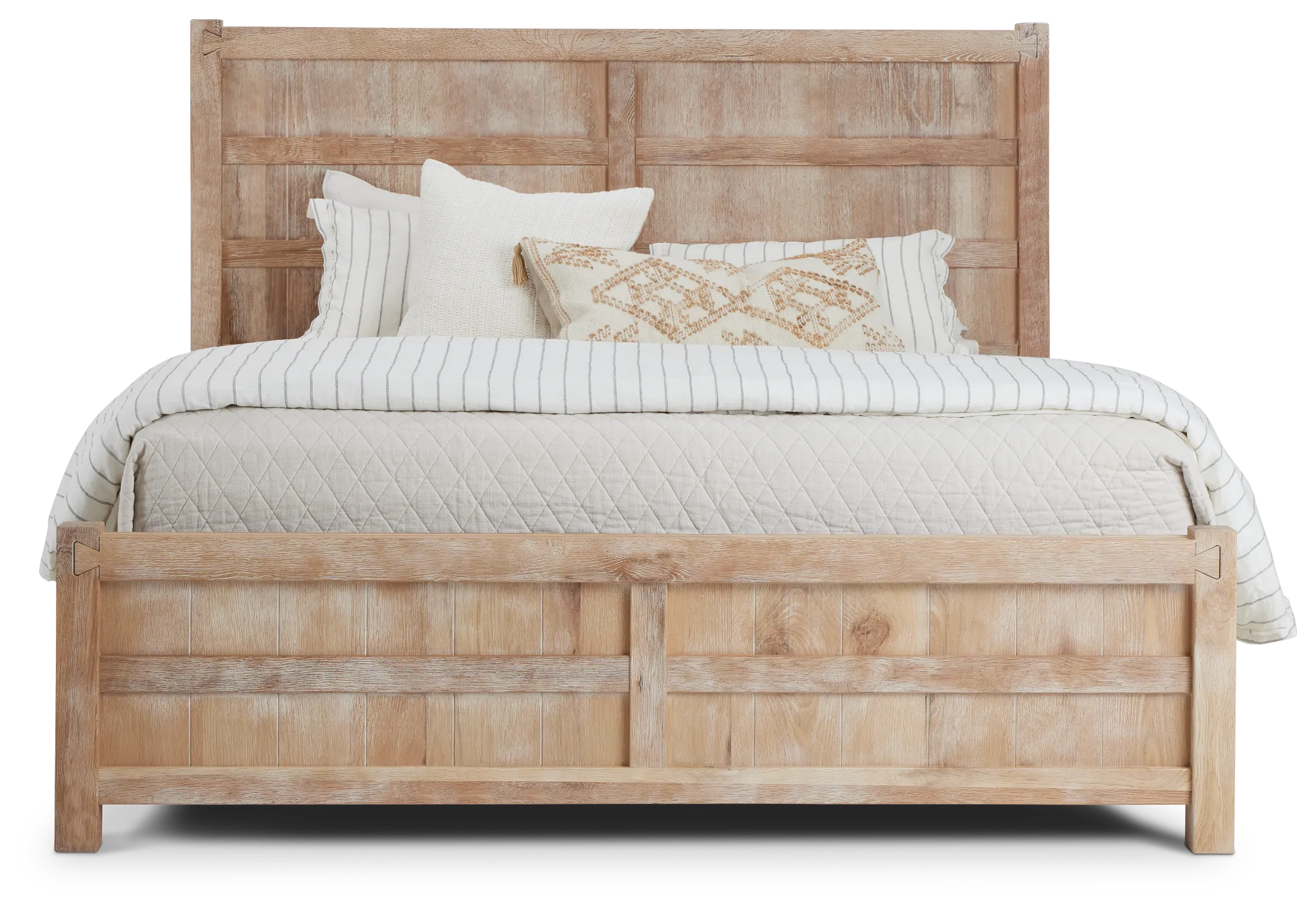 Salt Lake Light Tone Panel Bed