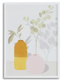 April Orange Framed Wall Art