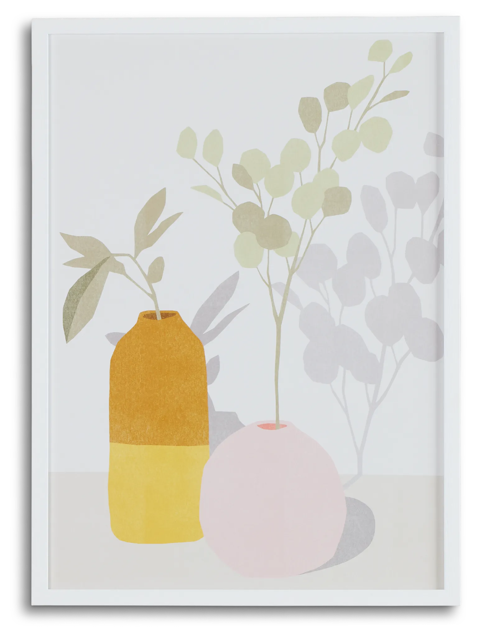 April Orange Framed Wall Art