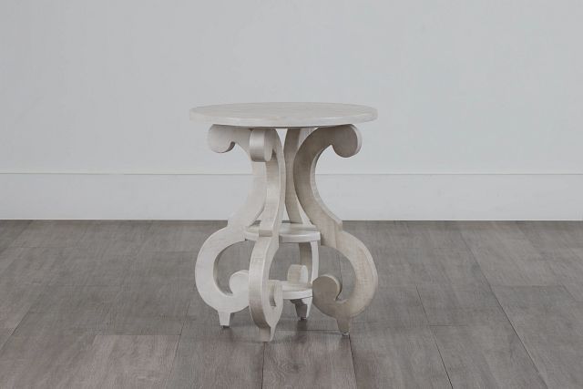 Sonoma Ivory Round Chairside Table