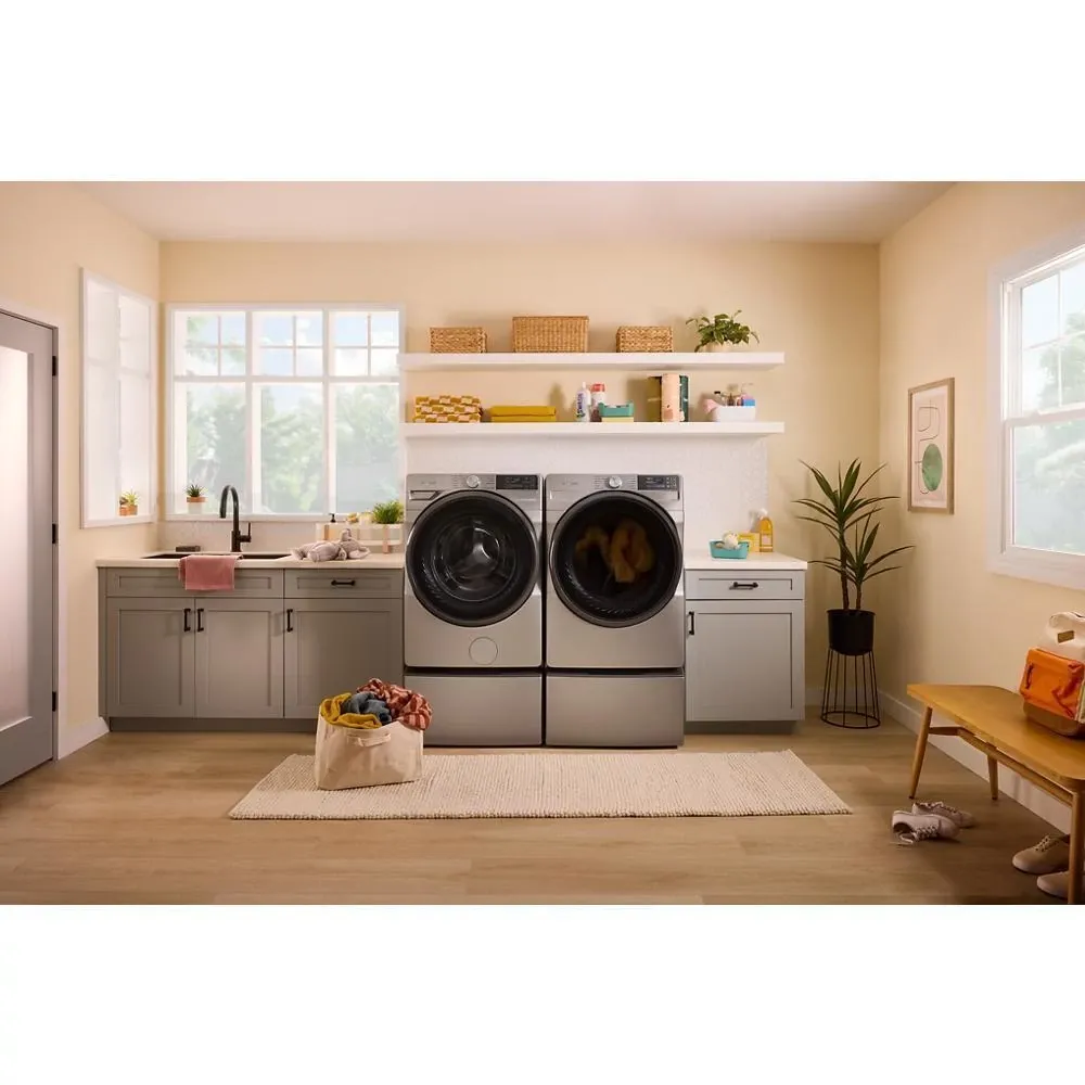 Whirlpool 6720 Series White Front Load Electric Dryer