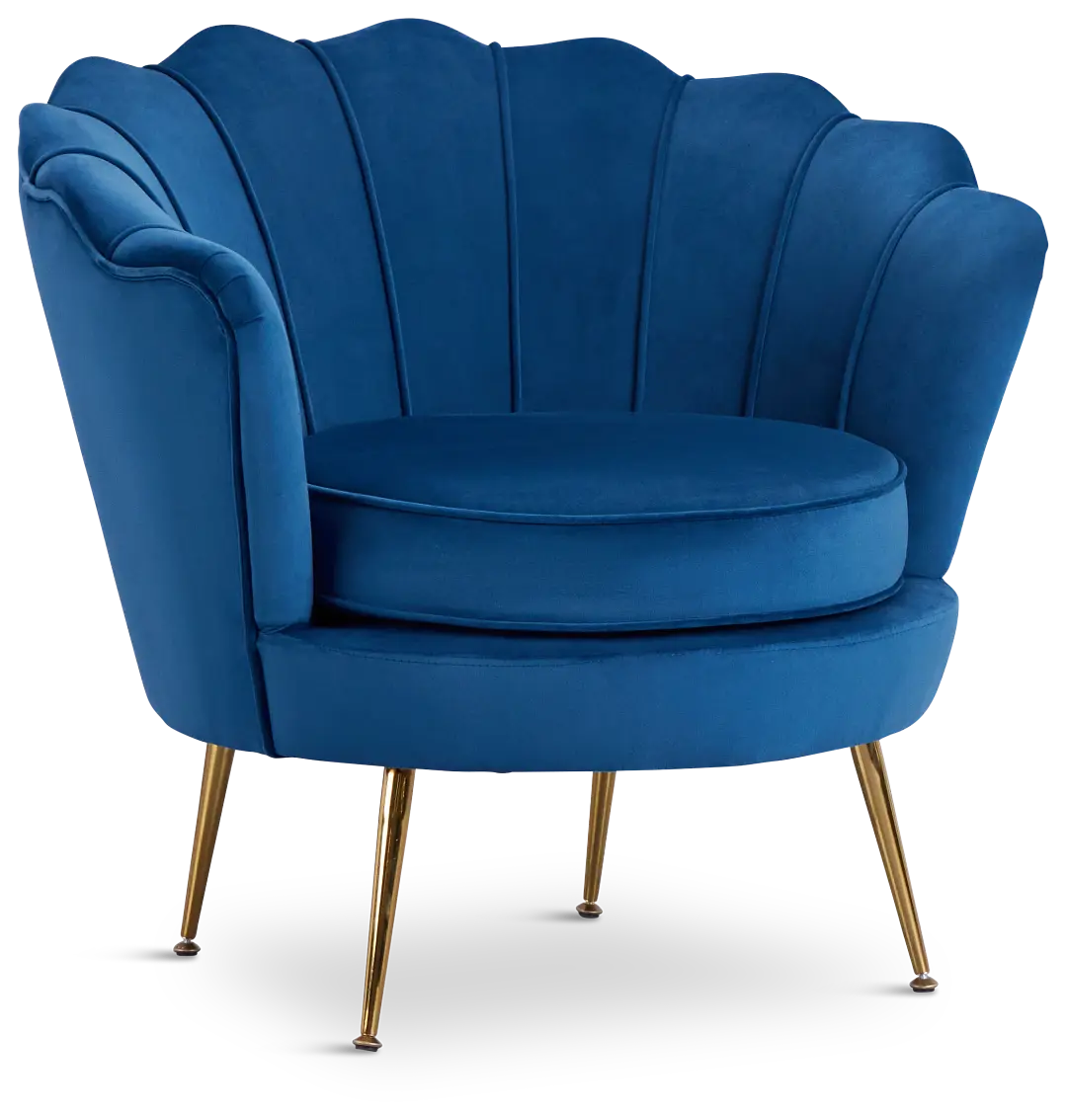 Lily Dark Blue Velvet Accent Chair Lily Dark Blue Velvet Accent Chair