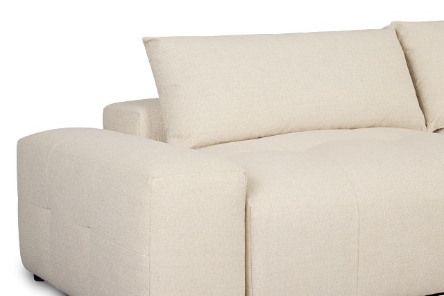 Remi Light Beige Fabric 2-piece Modular Sofa