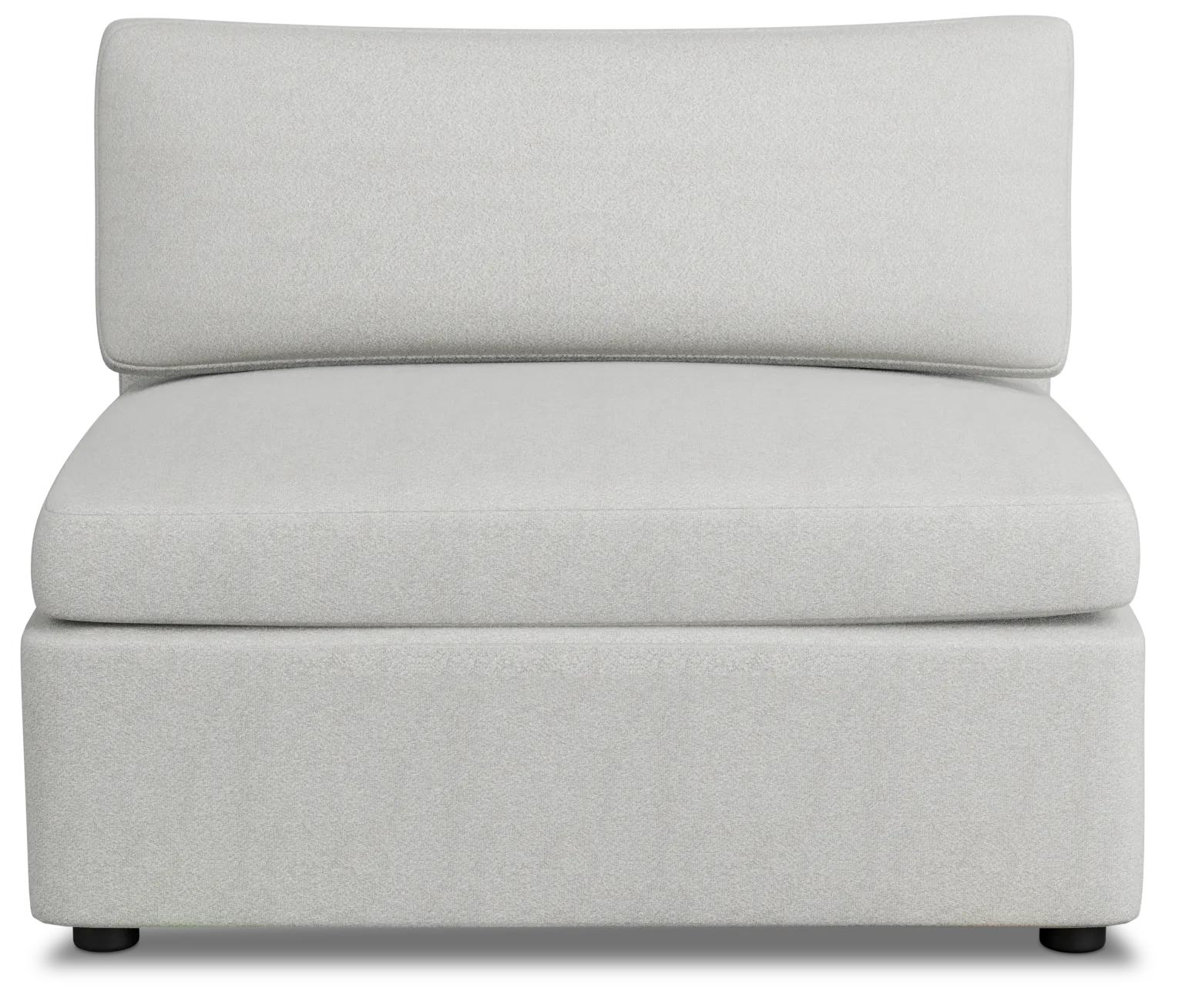 Destin Sutton Gray Fabric Armless Chair