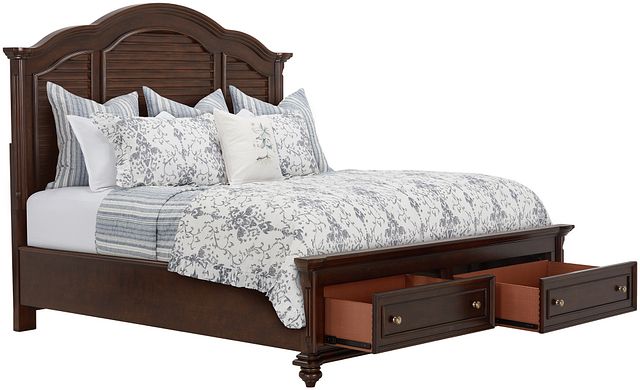 Savannah Dark Tone Mansion Storage Bed